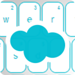 blue keyboard free android application logo